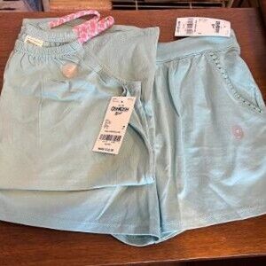 NWT OSHKOSH BGOSH LT. BLUE SHORT AND SHIRT SET
